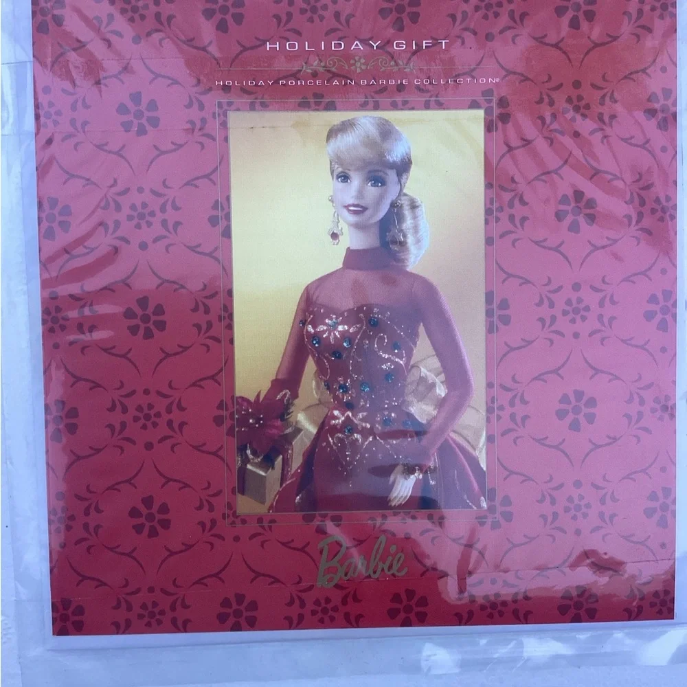 Holiday Gift Porcelain Barbie Collection #20128 Doll 1998 New in Box Christmas